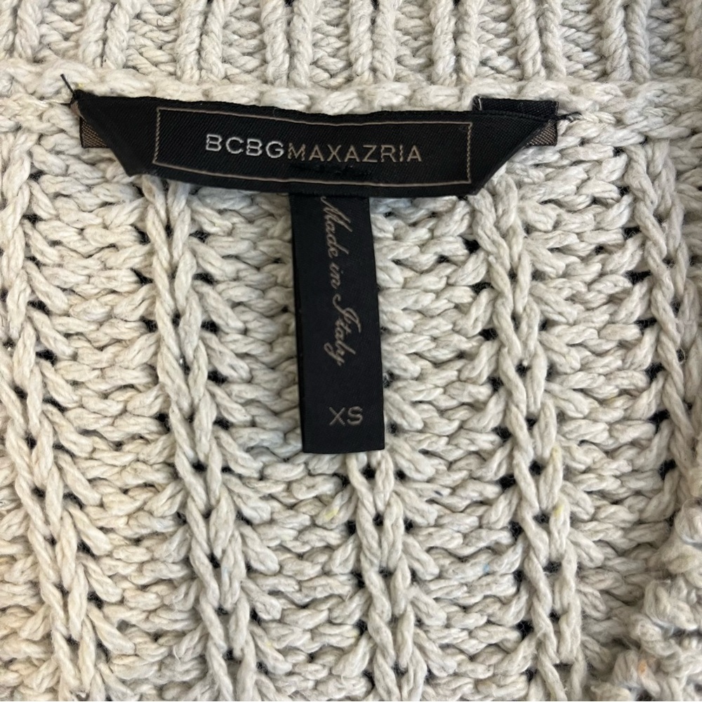 BCBGMaxAzria Knit Sweater with Peep Hole Shoulders Size XS - Picture 4 of 6